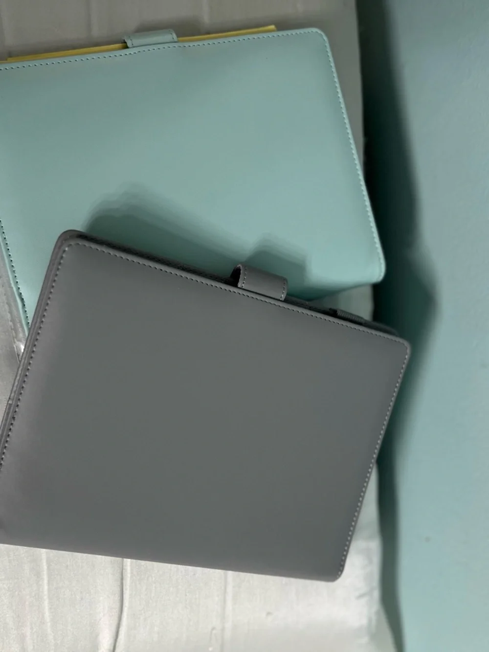 100 Envelope Savings Challenge Wallet - Mint & Gray